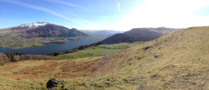 View from Sell Fell towards Bassenthwaite Lake and Skiddaw