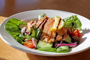 Oak roast salmon salad